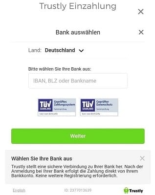 trustly casino geld einzahlen