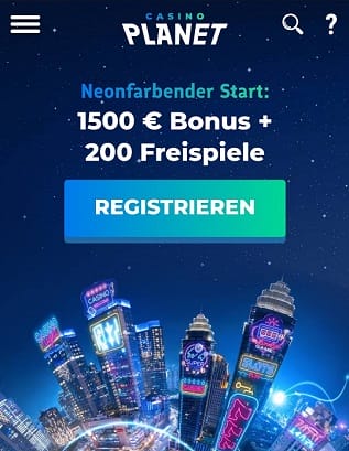 casino planet bonus