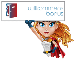willkommens bonus schild