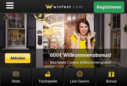 winfest casino 600€ bonus