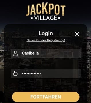 jackpot village login anmeldung