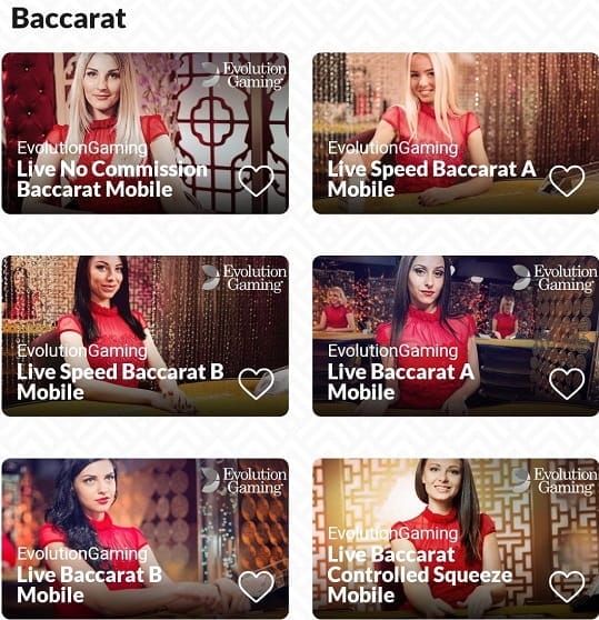 instantwest baccarat live casino
