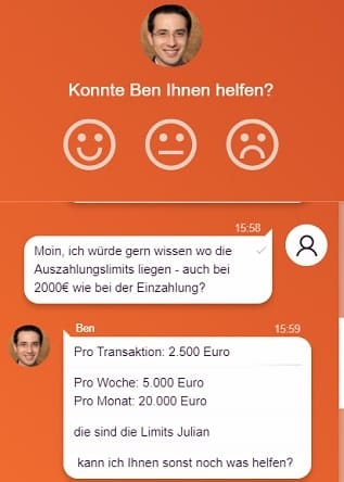 slotty vegas kundensupport