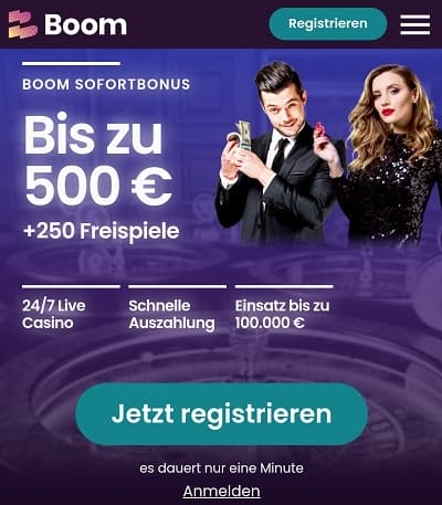 Boom Casino Bonus