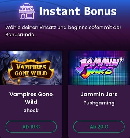 Boom Casino Sofortbonus