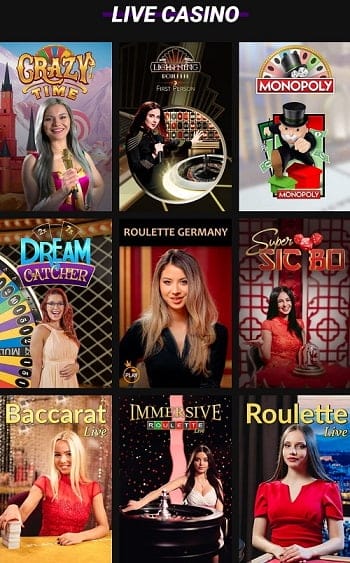 betinia live casino