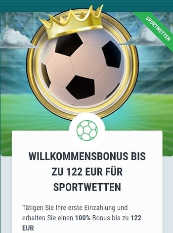 22bet Sportwetten Bonus