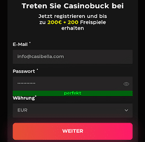 Casino Buck Login