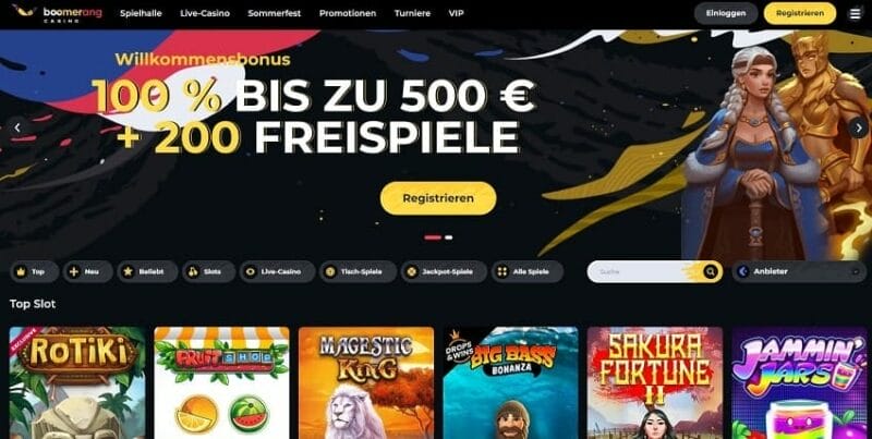 seriöses boomerang online casino