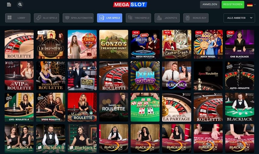 Megaslot Live Casino