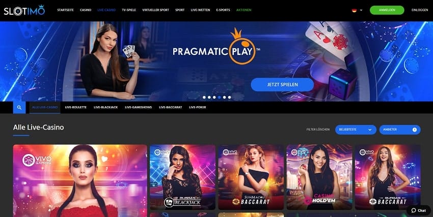 Slotimo Live Casino