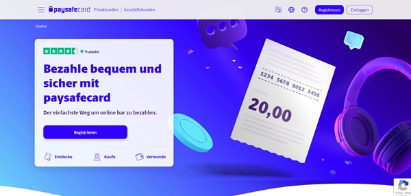 Paysafecard Konto eröffnen
