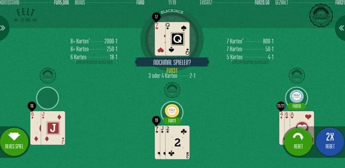 rebet bei buster blackjack im online casino