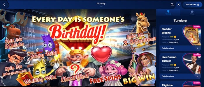 elk birthday slot in unbekannten casinos