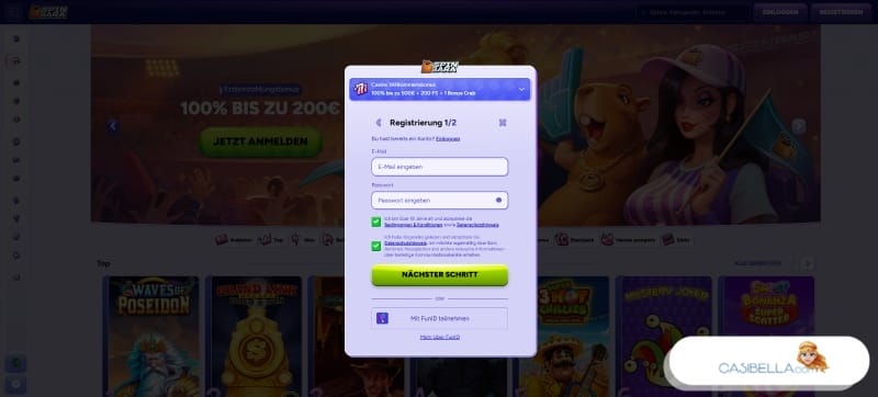 Online Casino Freispiele bei Registrierung