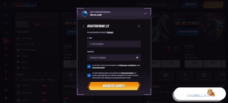 Registrierung beim Sportwetten Anbieter ohne Verifizierung