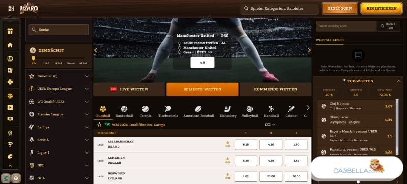 Sportwetten in Casino ohne Mindesteinzahlung