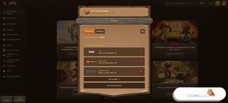Online Casino minimale Einzahlung
